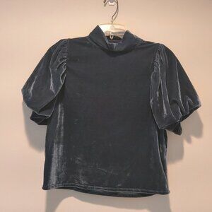 FREE PEOPLE  Women's velvet short sleeve top Size XS